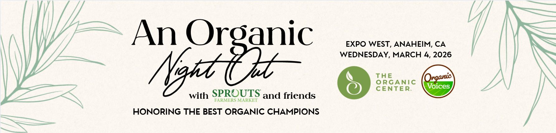 The organic center logo